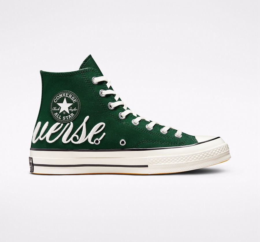 Converse Chuck 70 Embroidered Logo Green | A94363D