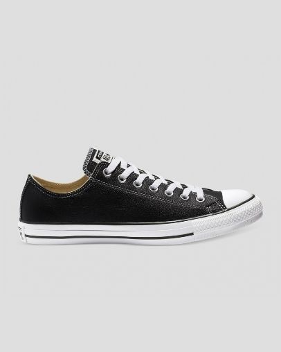 Converse Chuck Taylor All Star Classic Leather Low Top Black | A70061H