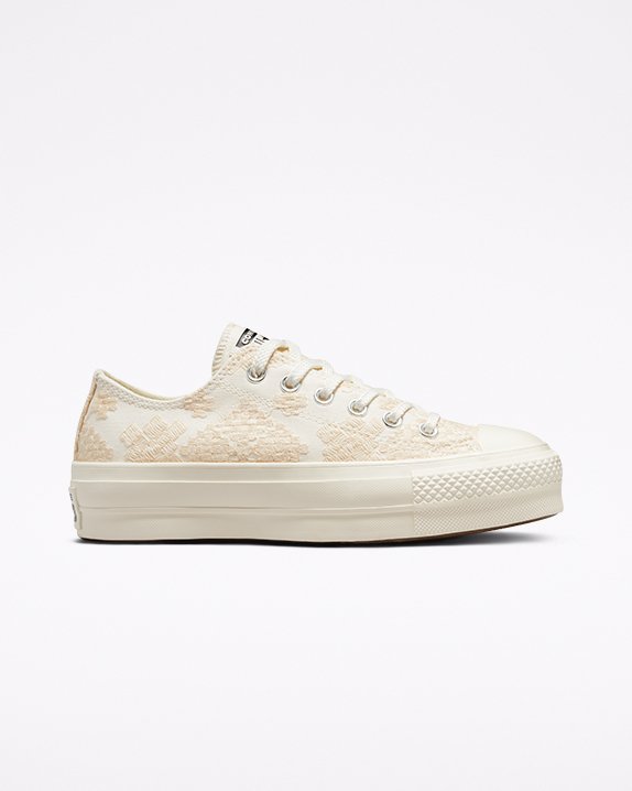 Converse Chuck Taylor All Star Lift Festival Borderie Low Top White | A32726F