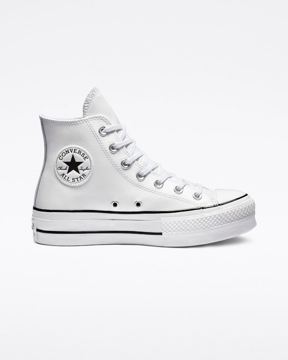 Converse Chuck Taylor All Star Lift Leather High Top White | A36121U