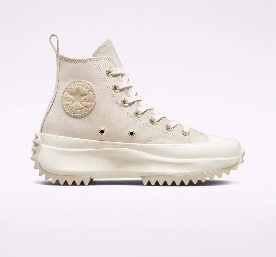 Converse Run Star Hike Platform Earthy Neutrals White | A48664O