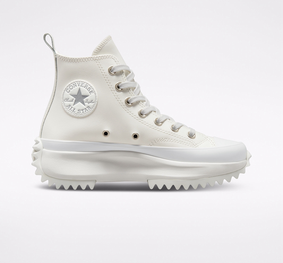 Converse Run Star Hike Platform Iridescent Leather White | A94320D