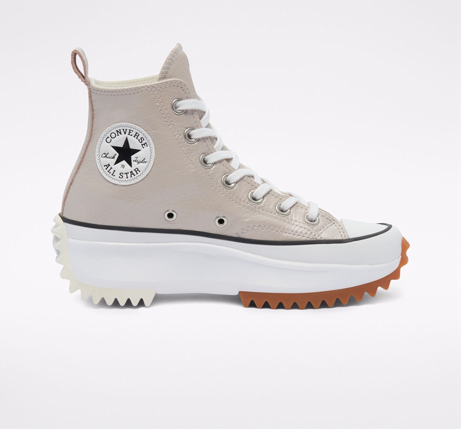 Converse Run Star Hike Platform Metallic Classics Grey | A69212B
