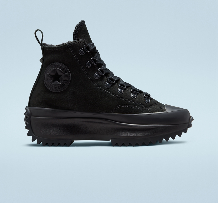 Converse Run Star Hike Platform Monochrome Black | A77667V