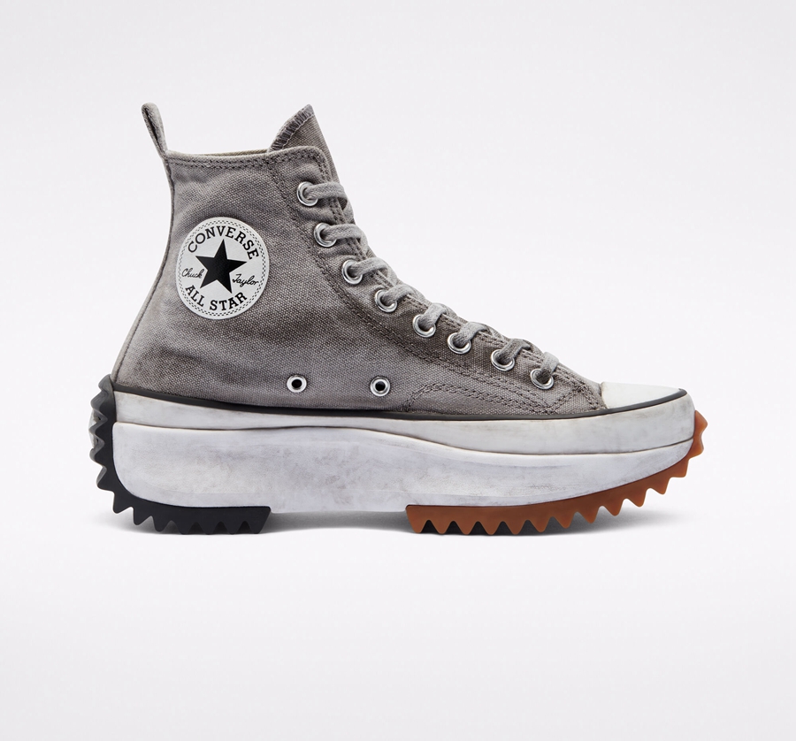 Converse Run Star Hike Platform Smoked Canvas Grey | A81518X