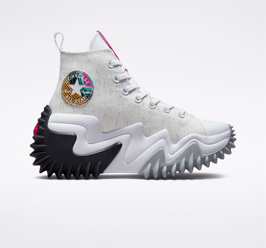 Converse Run Star Motion Platform '90s Marbled White | A07003M