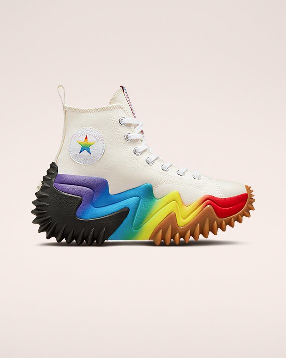 Converse Run Star Motion Platform Pride High Top White | A23682J